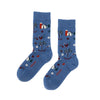 Zkano Crew On The Farm - Organic Cotton Crew Socks - Cornflower organic-socks-made-in-usa