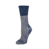 Zkano Crew Wmns. Alpine - Heavy Duty Cushioned Organic Cotton Boot Socks - Navy organic-socks-made-in-usa