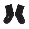 Zkano Kids Kids - Ribbed Organic Cotton Crew Socks - Black organic-socks-made-in-usa