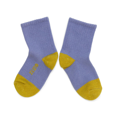 Zkano Kids Kids - Ribbed Organic Cotton Crew Socks - Violet organic-socks-made-in-usa