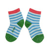 Zkano Kids Kids - Striped Organic Cotton Crew Socks - Sky organic-socks-made-in-usa