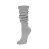 Zkano Knee High Medium Chunky Knit Organic Cotton Slouch Knee Socks - Heather organic-socks-made-in-usa