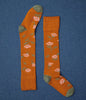 Zkano Knee High Medium Women's Organic Cotton Knee High Socks - Prairie / Sienna organic-socks-made-in-usa