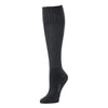 Zkano Knee High Medium Women's Rib Knit Organic Cotton Knee High Socks - Black organic-socks-made-in-usa