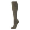 Zkano Knee High Medium Women's Rib Knit Organic Cotton Knee High Socks - Olive organic-socks-made-in-usa