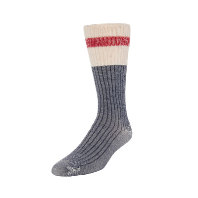 Zkano Mens Fashion Socks Large Merino Wool Cushioned Camp Sock - Indigo organic-socks-made-in-usa
