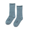 Zkano Roll Top Medium Cushioned Roll Top Organic Cotton Crew Socks - Lead organic-socks-made-in-usa