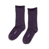 Zkano Roll Top Medium Cushioned Roll Top Organic Cotton Crew Socks - Plum organic-socks-made-in-usa