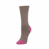 Zkano Roll Top Medium Rose - Organic Cotton Socks Roll Top - Mocha organic-socks-made-in-usa