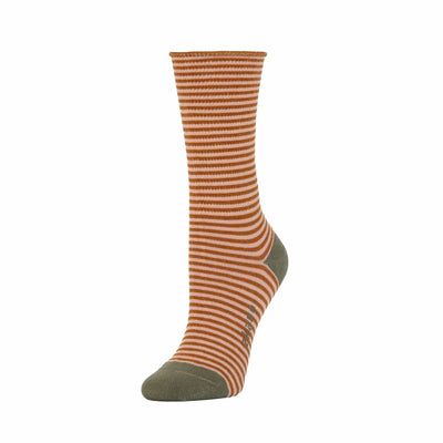 Zkano Roll Top Medium Rose - Organic Cotton Socks Roll Top - Saddle organic-socks-made-in-usa