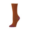 Zkano Roll Top Medium Women's Rose - Organic Cotton Socks Roll Top - Sienna organic-socks-made-in-usa