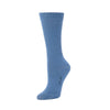 Zkano Crew Medium Rib knit - organic cotton crew socks - cornflower organic-socks-made-in-usa