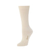Zkano Crew Medium Rib knit - organic cotton crew socks - natural organic-socks-made-in-usa