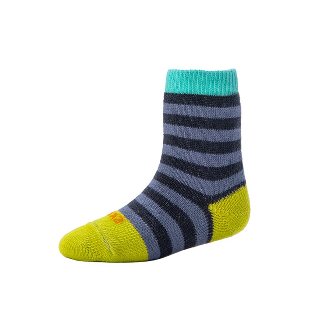 Kids - Striped Organic Cotton Crew Socks - Grey – zkano socks Kids - Striped Organic Cotton Crew Socks - Grey – zkano socks