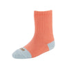 Zkano Kids Kids - ribbed organic cotton crew socks - coral organic-socks-made-in-usa