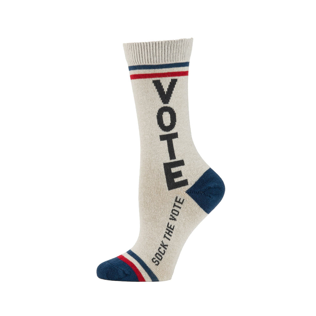 Zkano Womens Fashion Socks Womens Vote | Sock the Vote- Natural organic-socks-made-in-usa